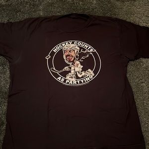 Andrew WK mens XL hockey black T-shirt